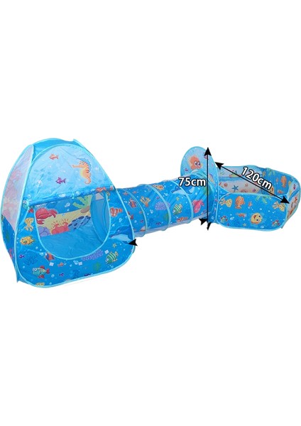 Çocuk Çadırı Kapalı Katlanabilir Oyun Evi Emekleme Tüneli Oyuncağı (Yurt Dışından)