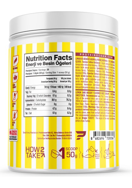 Cream Of Rice | Pirinç Kreması - Lemon Cheesecake - 1kg - 20 Servis fiyatları