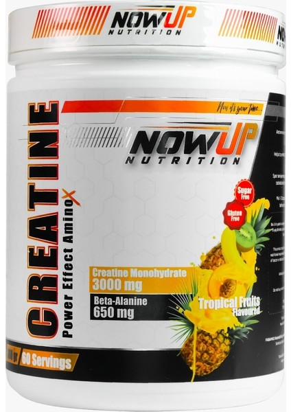 Creatine Power Effect Tropikal Meyve Aromalı Amino Asit Tozu 360 g – 60 Servislik Sporcu Takviyesi