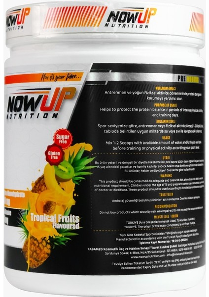 Creatine Power Effect Tropikal Meyve Aromalı Amino Asit Tozu 360 g – 60 Servislik Sporcu Takviyesi