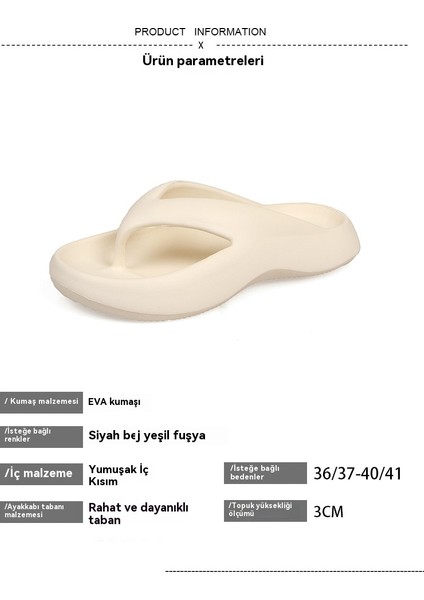 Kadınlar Yaz Dışında Kalın Tabanlı Kaymaz Plaj Ayak Terlikleri Giyerler (Yurt Dışından) indirimleri