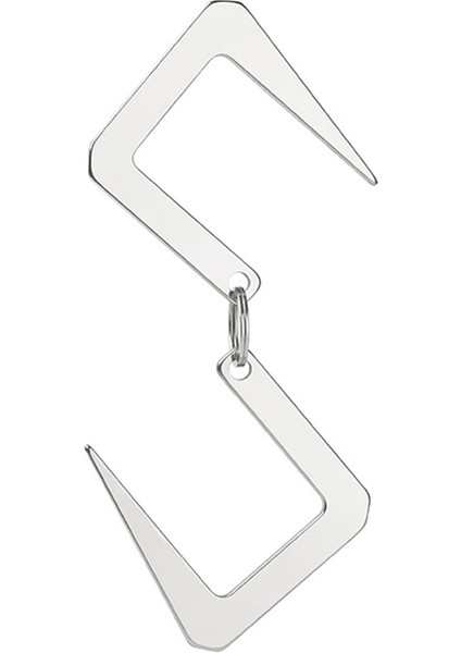 Çok Işlevli S Şeklinde Kamp Askı Kancası Askı Demiri S Askısı Yürüyüş Tencere Tava Tutucu Sırt Çantası Piknik Için-Gümüş (Yurt Dışından)