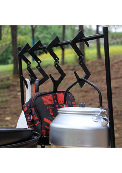 Çok Işlevli S Şeklinde Kamp Askı Kancası Askı Demiri S Askısı Yürüyüş Tencere Tava Tutucu Sırt Çantası Piknik Için-Gümüş (Yurt Dışından) fiyatları