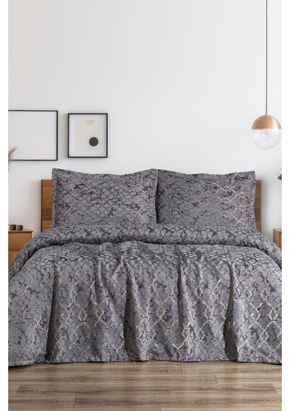 Ceres 3 Parça Çift Kişilik Pike Takımı 230X250 Gri
