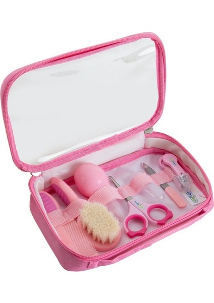 Pembe 7'li Taşınabilir Çantalı Yenidoğan Bebek Bakım Seti – Evde ve Seyahatte Kullanıma Uygun fiyatları