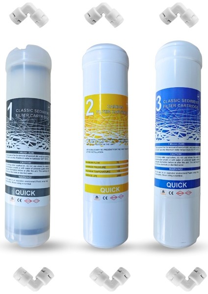 Kapalı Kasa Su Arıtma Cihazı 12 Inç 3 Lü Inline Su Arıtma Ön Filtre Seti indirimleri