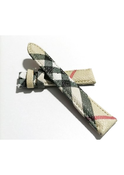 Burberry Kumaş Yüzeyli Saat Kordonu Uyumlu 22 mm
