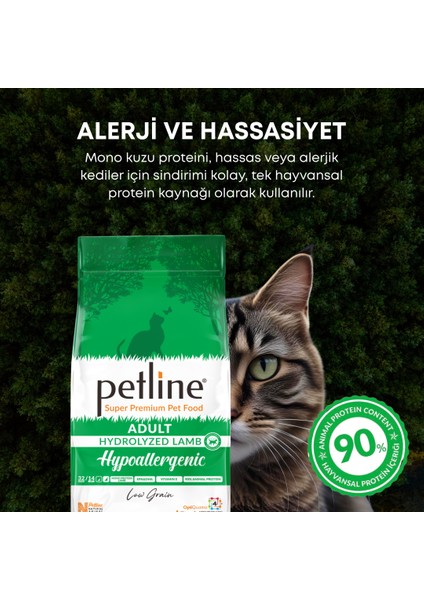 Tüy ve Deri Sağlığı Destekleyici Özellikte Hypoallergenic Kuzu Etli Yetişkin Kedi Maması 3KG ( 2 x 1.5Kg )