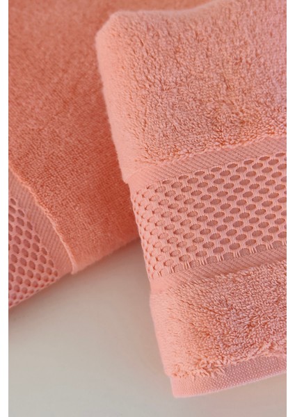 %100 Pamuk Banyo Havlu Seti-Long Twist Iplik-Yüksek Su Emici ve Yumuşak-Somon modelleri