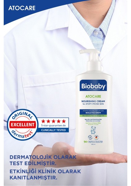Besleyici Krem 500 ml – Seramid, Prebiyotik, Omega 3-6 ve Yulaf Unu ile Yoğun ve Uzun Süreli Nemlendirme