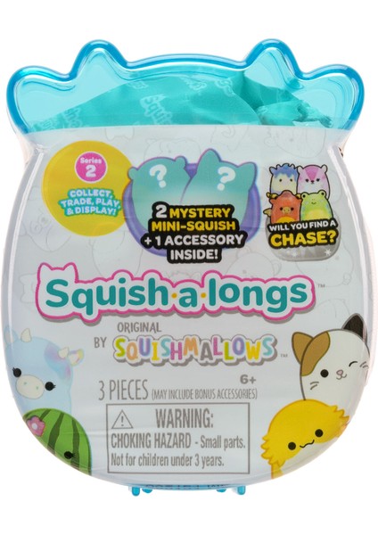 Squish-A-Longs 2 Figür + Yüzük Sürpriz Paket Seri 2 AL0048-S2