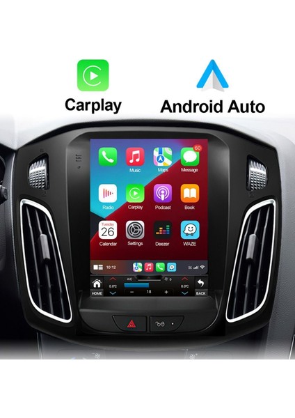 Ford Focus Uyumlu Android 10.1 Multimedya Sistemi – 9.7" HD Dokunmatik Ekran, 4GB RAM, 64GB Hafıza, Geri Görüş Kamerası Desteği