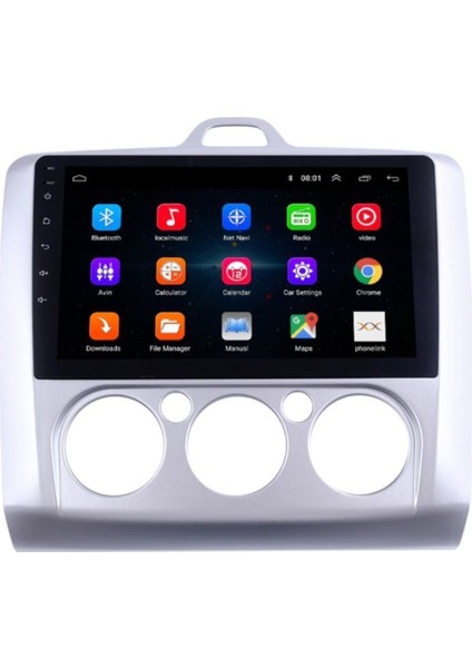 Ford Focus 2 Multimedya Sistemi – 9" HD IPS Ekran, 2GB RAM, 32GB Hafıza, Android 12 ve Park Kamerası