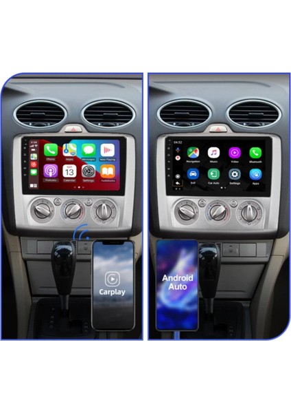 Ford Focus 2 Multimedya Sistemi – 9" HD IPS Ekran, 2GB RAM, 32GB Hafıza, Android 12 ve Park Kamerası