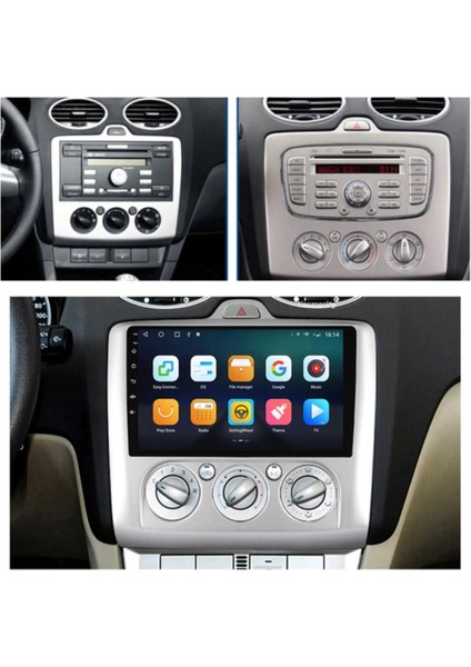 Ford Focus 2 Multimedya Sistemi – 9" HD IPS Ekran, 2GB RAM, 32GB Hafıza, Android 12 ve Park Kamerası