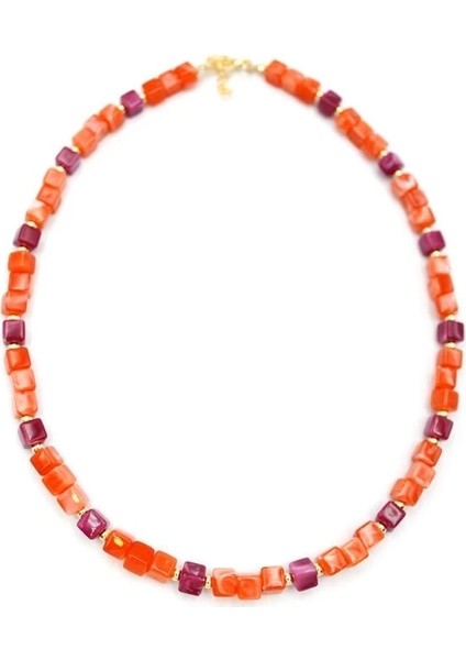 Akrilik Kolye - Turuncu fiyatları