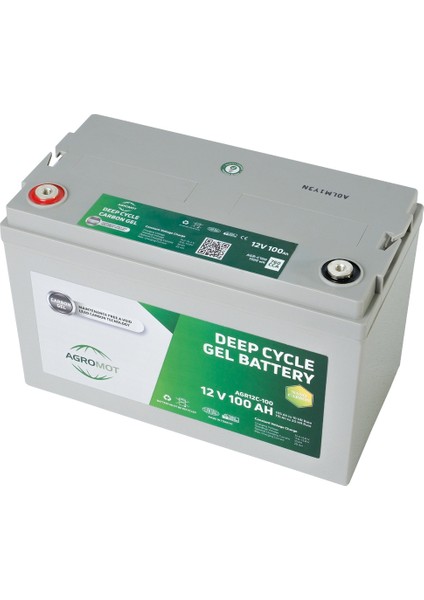 100Ah 12V Jel Akü – Deep Cycle Nano Carbon AGM, Yüksek Performanslı ve Bakım Gerektirmeyen, Solar ve UPS Sistemlerine Uygun