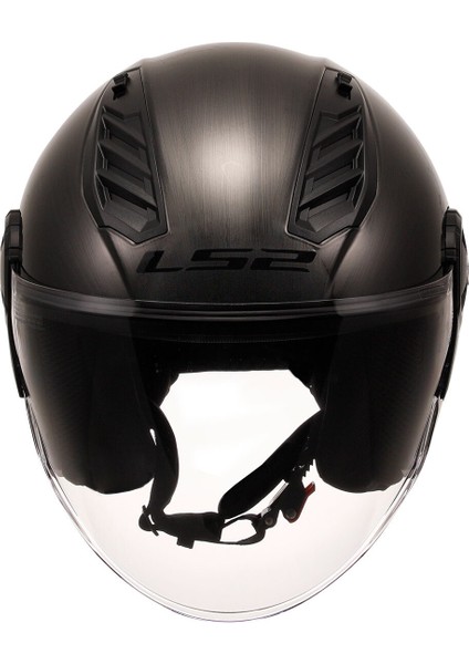 Airflow 2 Yarım Motosiklet Kaskı Siyah Polikarbon Kabuk UV Filtreli Vizör ECE 22.06 Onaylı fiyatları