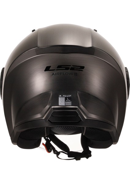 Airflow 2 Yarım Motosiklet Kaskı Siyah Polikarbon Kabuk UV Filtreli Vizör ECE 22.06 Onaylı indirimleri