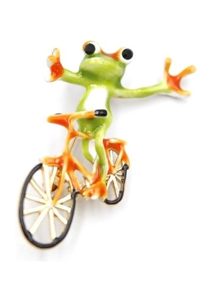 Kurbağa Broş - Yeşil