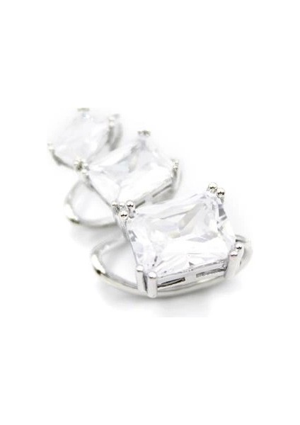 Taşlı Kıkırdak Küpe - Gümüş fiyatları