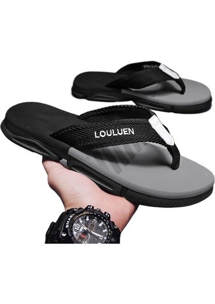 Yaz Platform Flip Flop Sandalet Erkek Terlik Kaymaz Moda Plaj Ayakkabıları (Yurt Dışından)