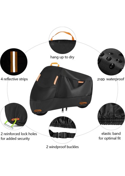 Motosiklet Kapağı Yağmur ve Güneş Koruması Araba Giysileri Toz Geçirmez Tente (Yurt Dışından) fırsatları