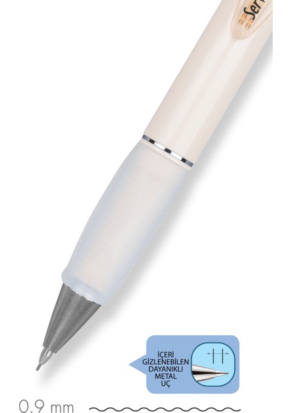 Deep Mekanik Uçlu Kalem 09 MM Fildişi modelleri