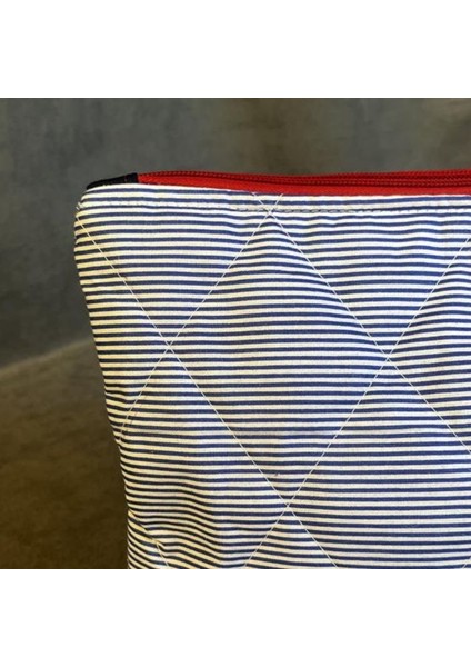 El Yapımı Çizgili Model Clutch / Portföy Çanta - 21CM x 29CM fırsatları