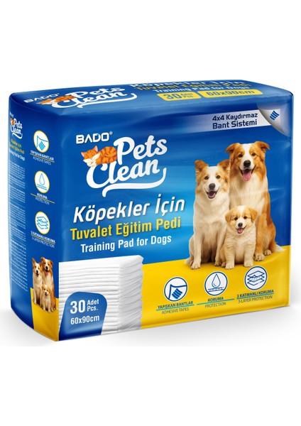 Pets Clean Eğitim(Çiş) Pedi 30LU 60*90CM 2'li Paket modelleri