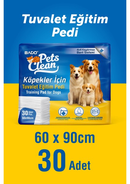 Pets Clean Eğitim(Çiş) Pedi 30LU 60*90CM 2'li Paket fırsatları