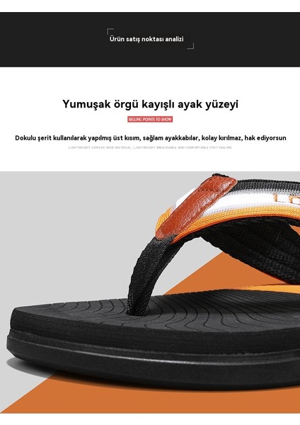 Yaz Platform Flip Flop Sandalet Erkek Terlik Kaymaz Moda Plaj Ayakkabıları (Yurt Dışından) modelleri