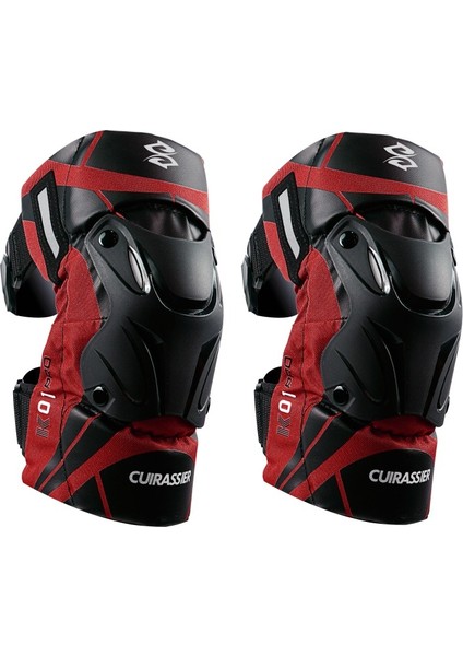 Motosiklet Koruyucu Diz Örtüsü Kross Sürüş Şövalyesi Koruyucu Gece Yansıtıcı-Kırmızı (Yurt Dışından)