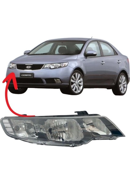 Kia Cerato Far Lambası Sağ 2009-2014 Manuel