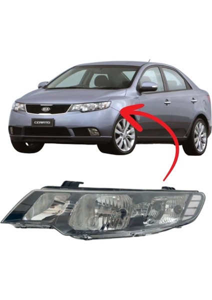 Kia Cerato Far Lambası Sol 2009-2014 Manuel