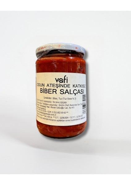 Ev Yapımı Tatlı Biber Salçası 650 gr Ccs