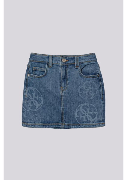 Bg Store Kız Çocuk Mavi Etek