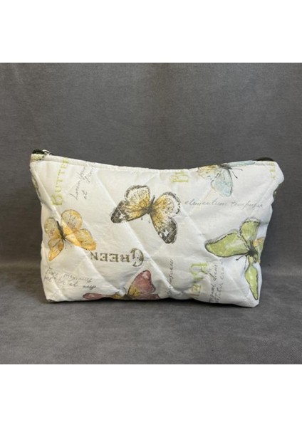 3530 El Yapımı Kelebek Baskı Model Clutch / Portföy Çanta - 19CM x 29CM fırsatları