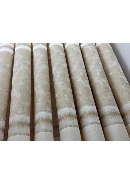 Nivemeshome Umut FJ614365 V_120 Krem 1/3 Sık Pile Fon Perde