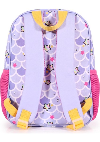 Çocuk Sırt Çantası, Kalem Kutusu, Beslenme Çantası 3'lü Set Pırıltılı Deniz Kızı