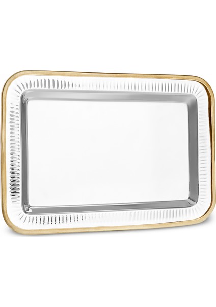 Ring Dekoratif Tepsi Gold 42X30 cm fiyatları