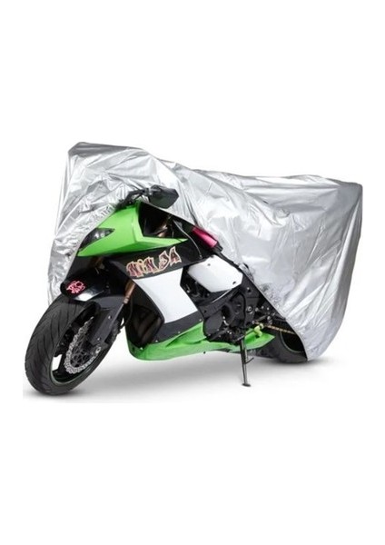 Shinari Taipar 125 cc Motosiklet Brandası Motor Brandası Miflonlu Premium 4 Mevsim Koruma Gri