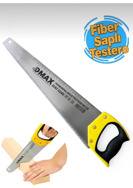 Fiber Saplı Pala Testere Yay Çeliği 45 cm