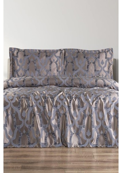 Kybele 3 Parça Çift Kişilik Pike Takımı 230X250 Gri