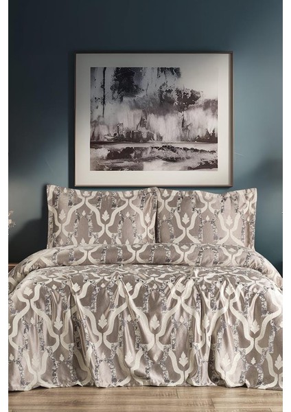 Kybele 3 Parça Çift Kişilik Pike Takımı 230X250 Krem