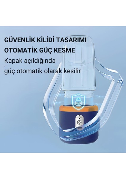 2 Bardaklı 400ML Kişisel Şarjlı Blender Taşınabilir Smoothies Blender Meyve Sıkacağı 21000RPM indirimleri