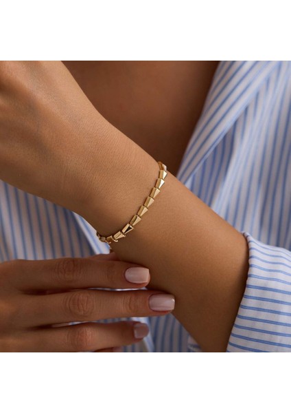 14 Ayar Srpty Bileklik Italy 5 mm 19 cm