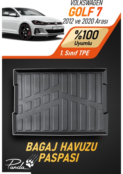 Volkwagen Golf 7 Hatcback Ust 2012 - 2020 Arası 4d Havuzlu Bagaj Havuzu