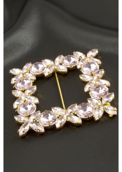 Çiçek Kare Taşlı Kemer Tokası indirimleri