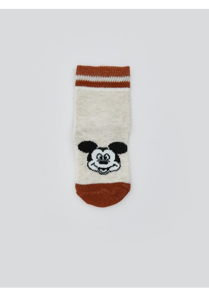 Yeni Sezon Mickey Mouse Baskılı Erkek Bebek Soket Çorap 3'lü fiyatları